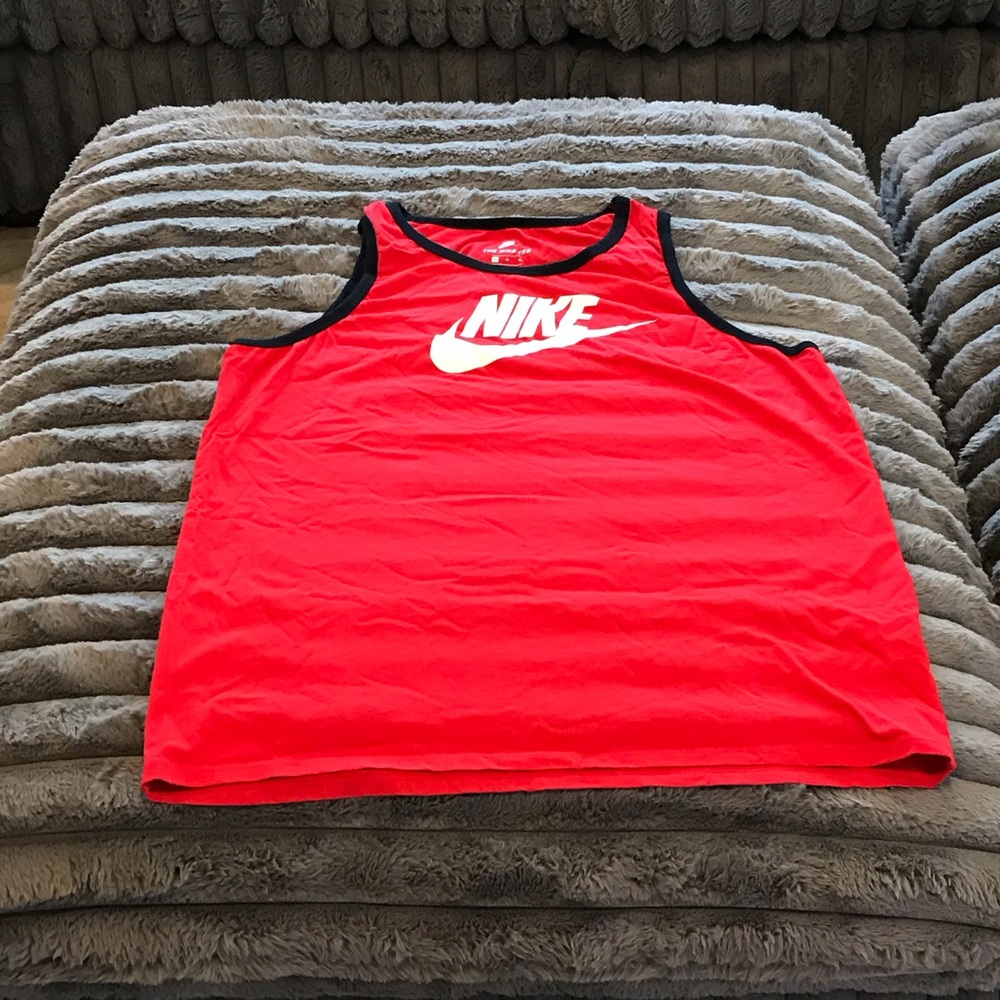 Nike Red and Black Athletic Tank